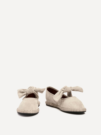 Pout Beige Faux Suede Pumps