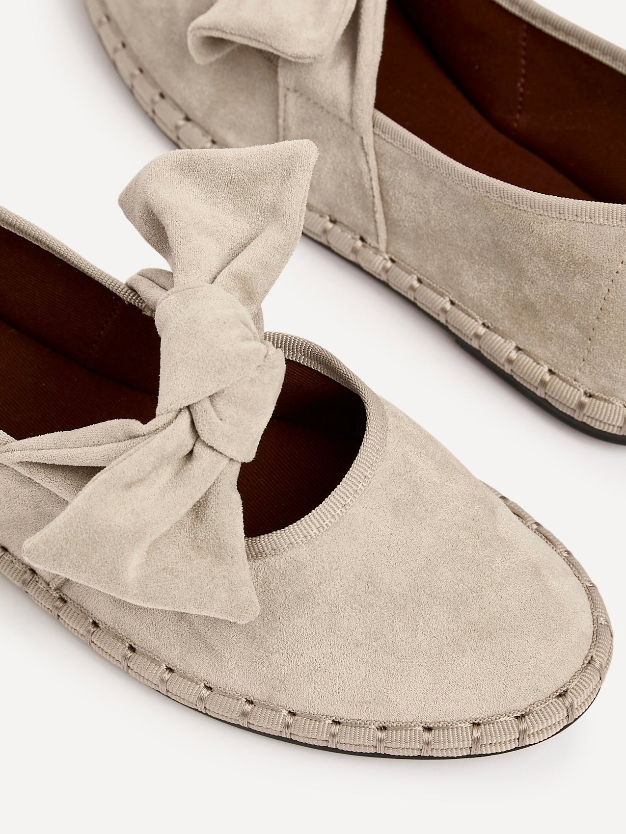 Pout Beige Faux Suede Pumps