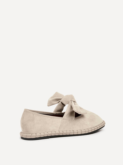 Pout Beige Faux Suede Pumps