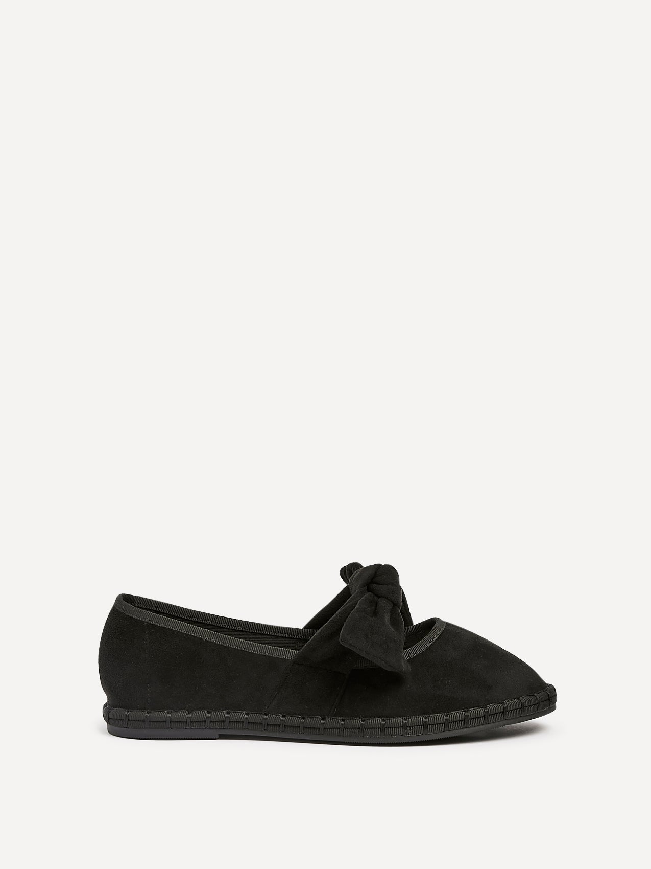 Pout Black Faux Suede Pumps
