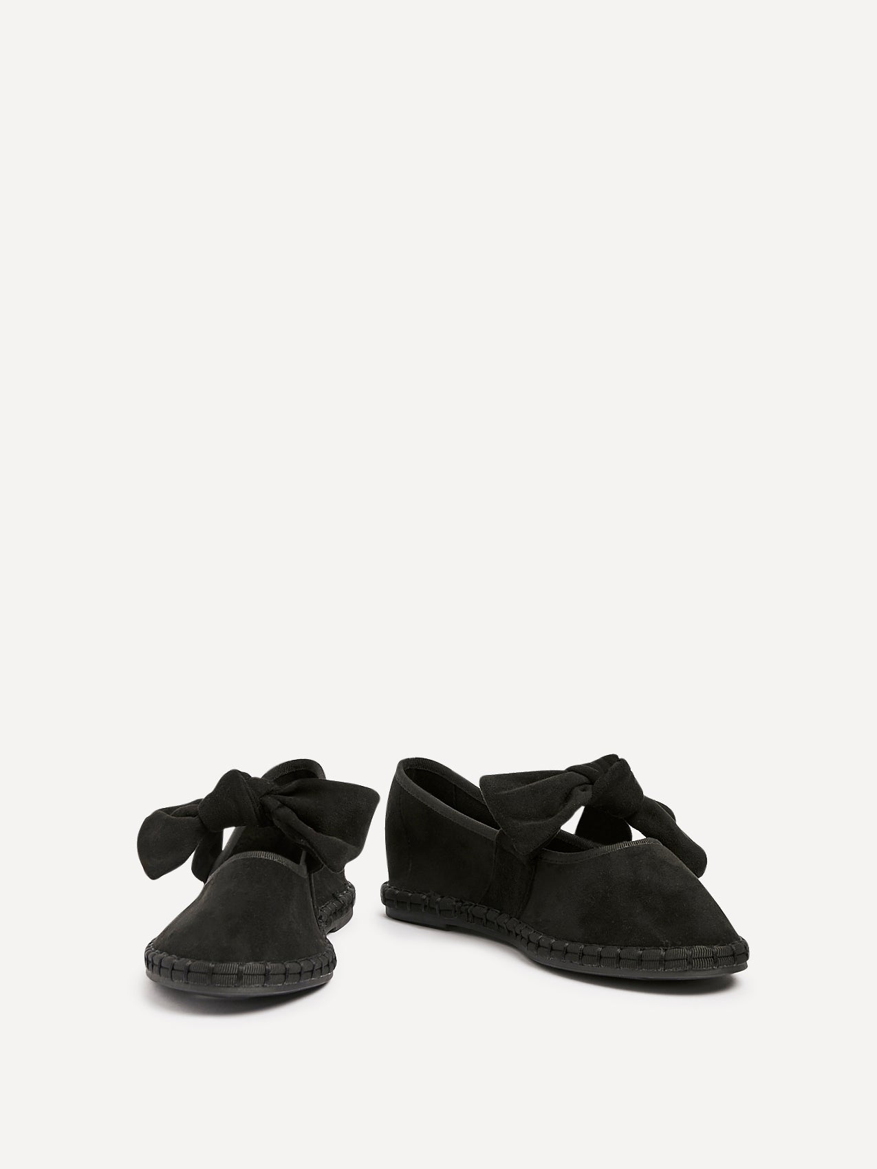 Pout Black Faux Suede Pumps