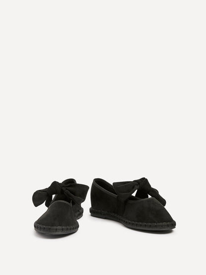 Pout Black Faux Suede Pumps