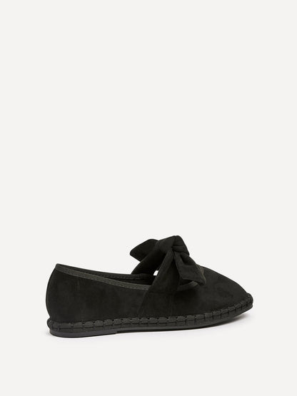 Pout Black Faux Suede Pumps