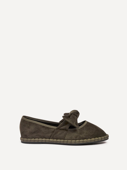 Pout Khaki Faux Suede Pumps