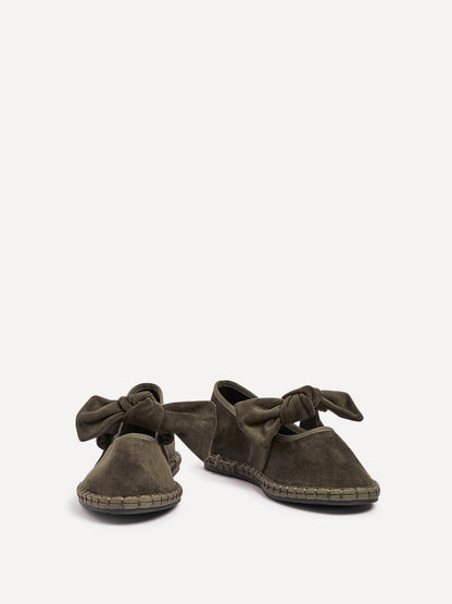 Pout Khaki Faux Suede Pumps
