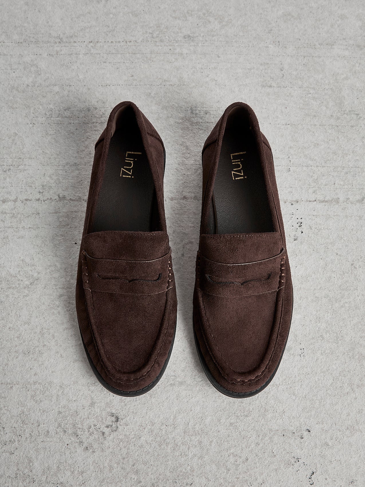 Precise Brown Faux Suede Loafers