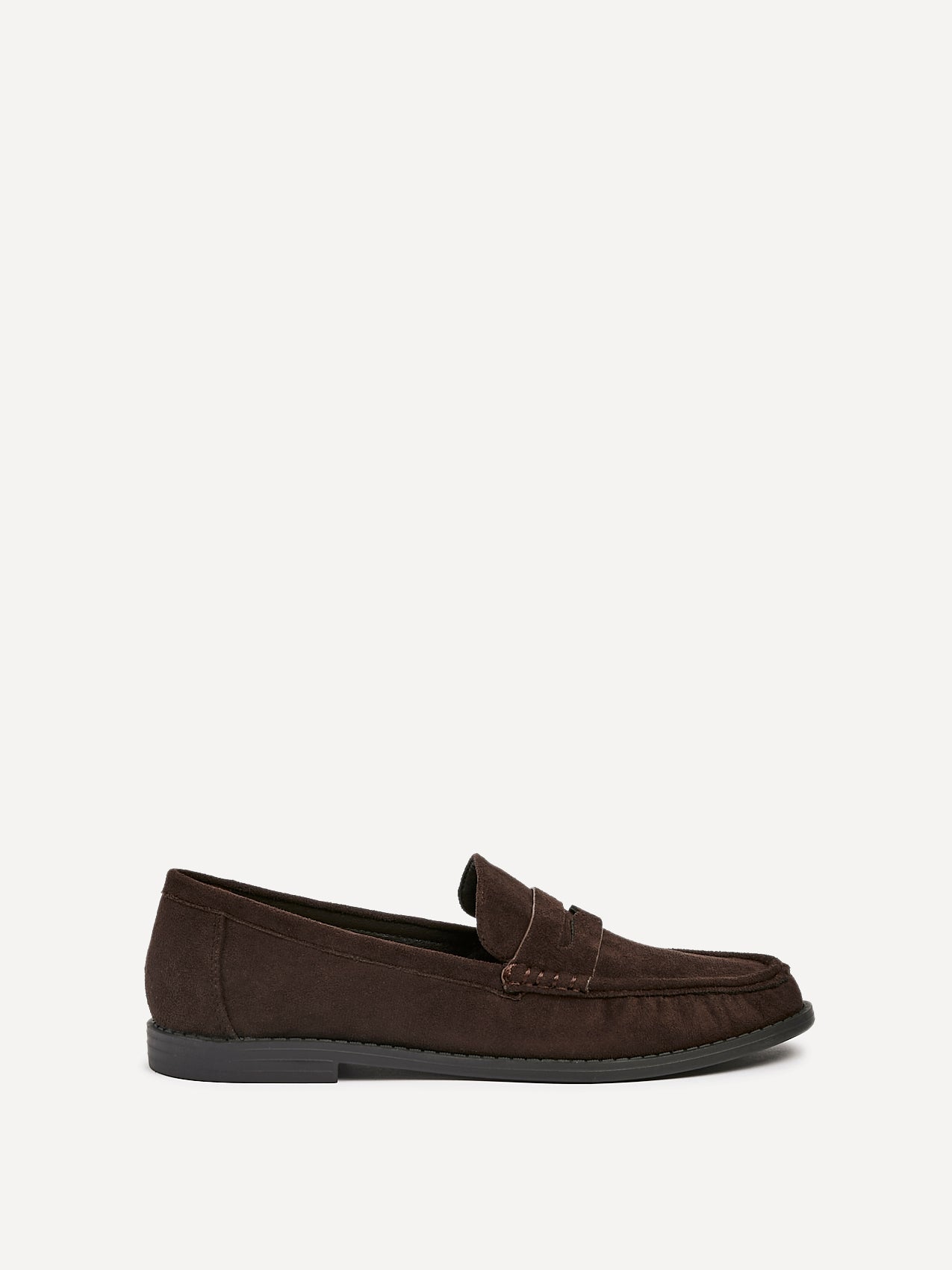 Precise Brown Faux Suede Loafers