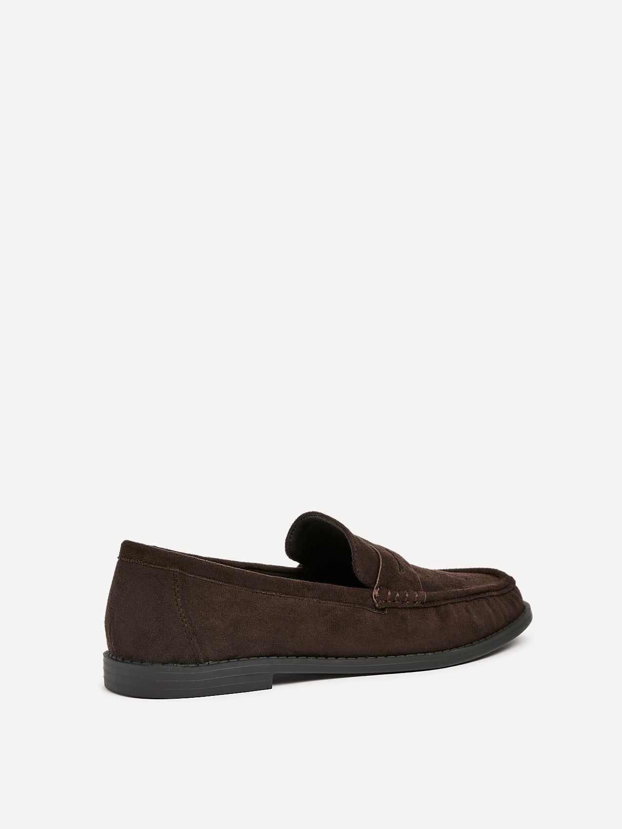 Precise Brown Faux Suede Loafers