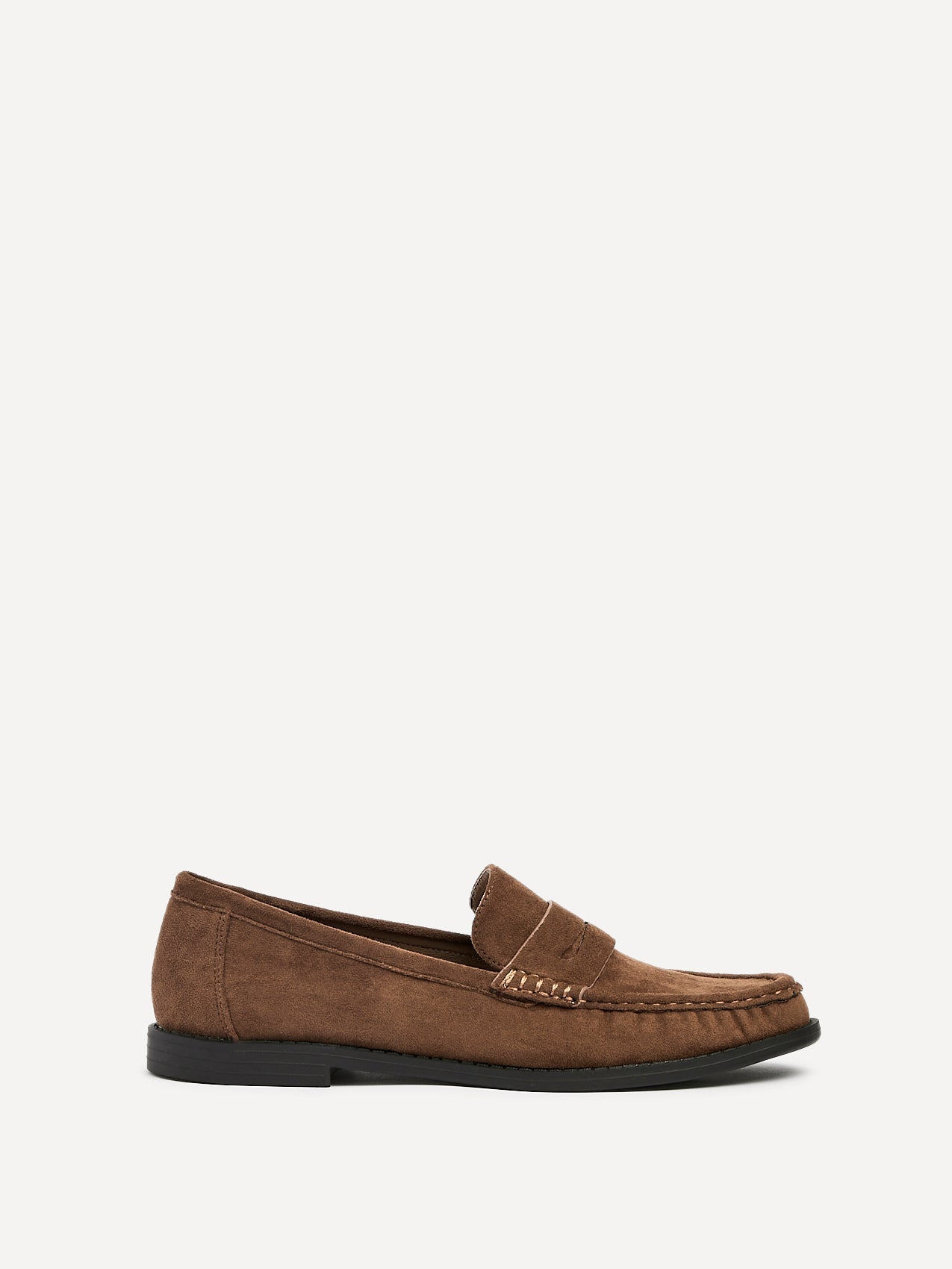 Precise Tan Faux Suede Loafers