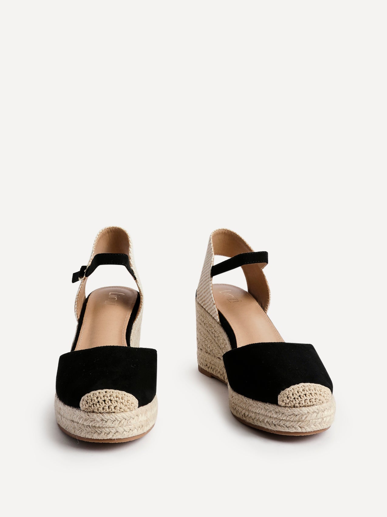 Present Black Closed Toe Wedges