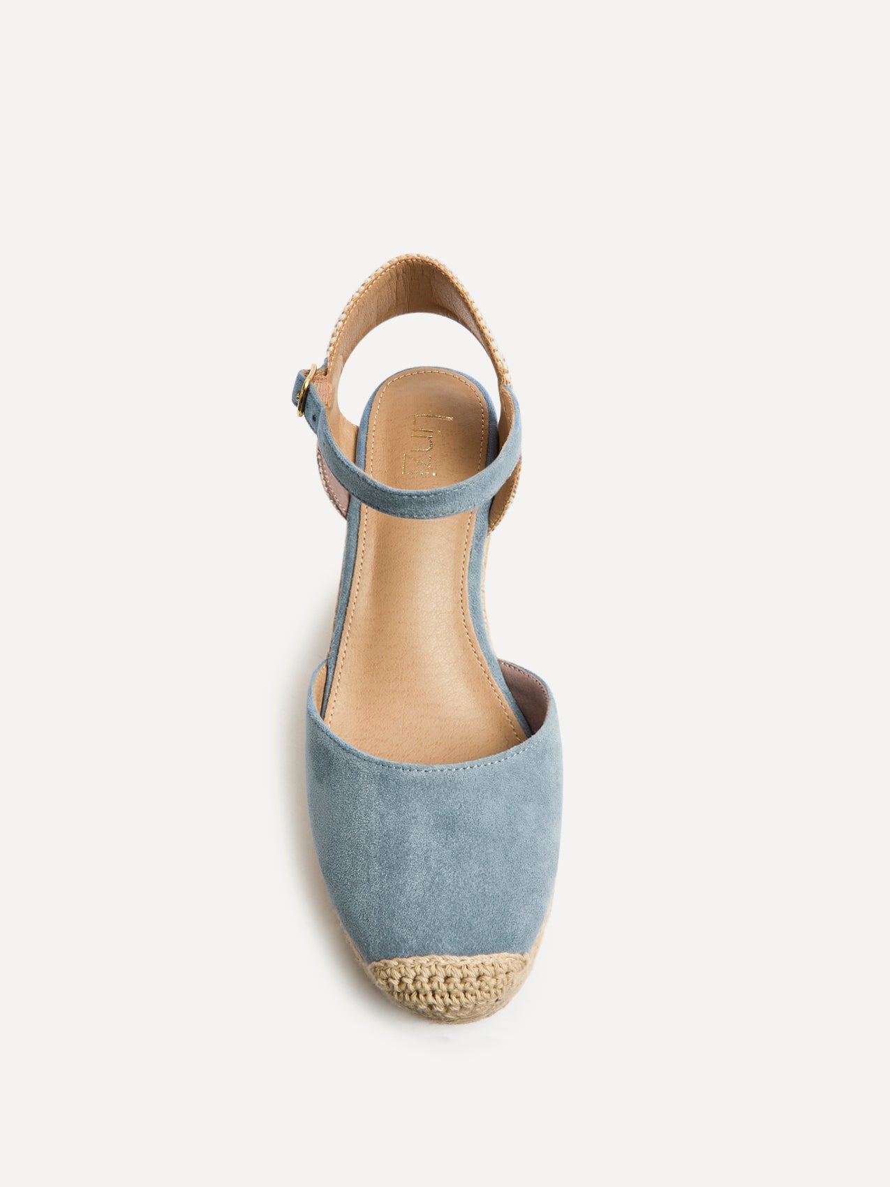 Present Blue Closed Toe Wedges