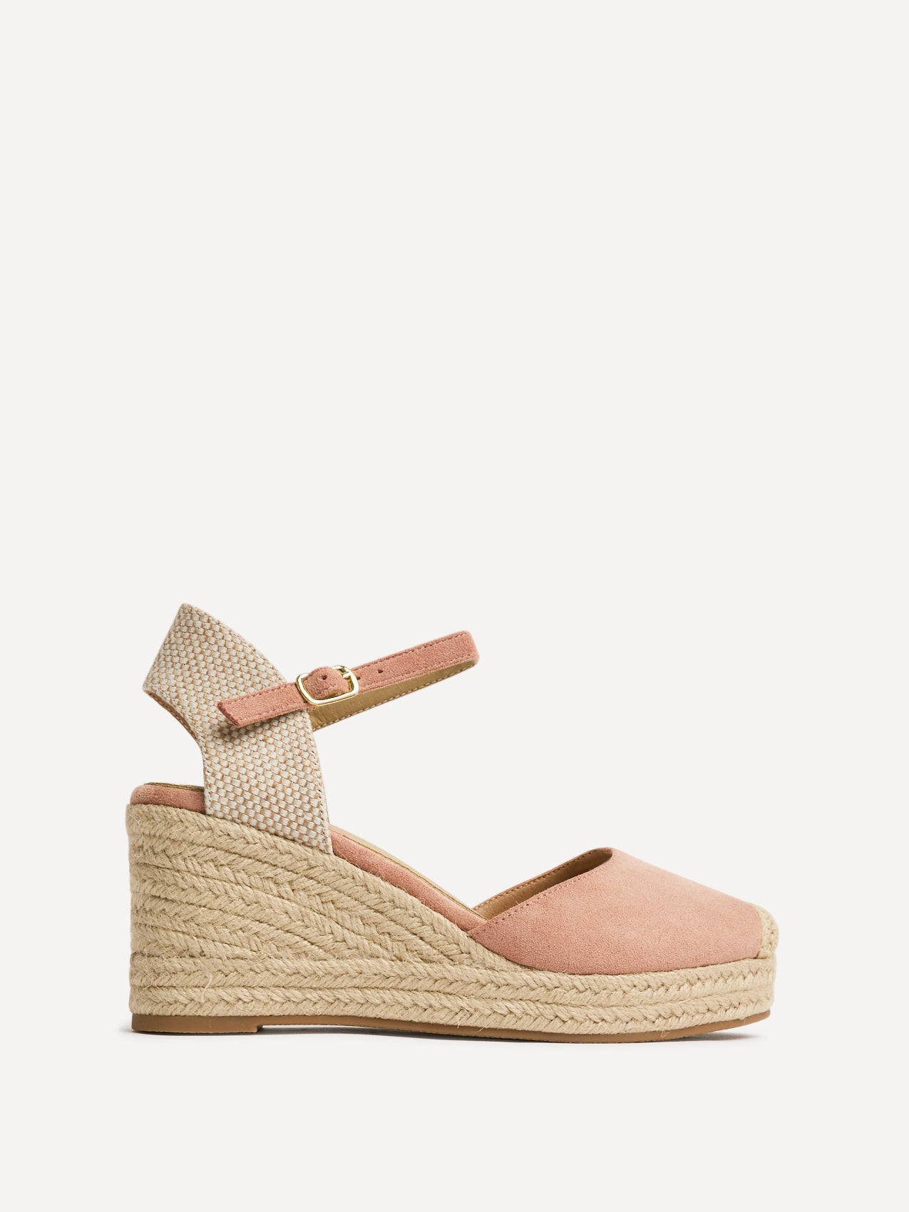 Present Dusky Pink Closed Toe Wedges