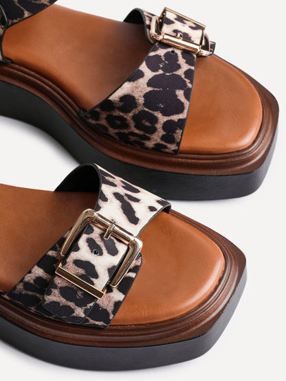Preserve Leopard Flatform Sandals
