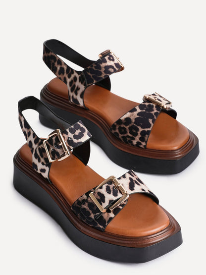 Preserve Leopard Flatform Sandals