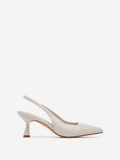 Presley Nude Faux Leather Court Heels