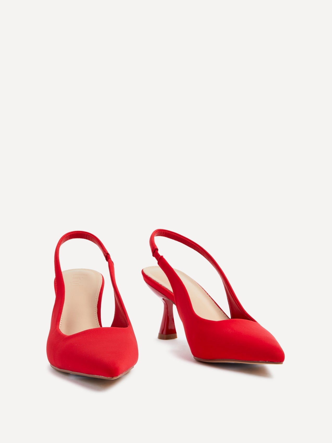 Presley Red Lycra Court Heels