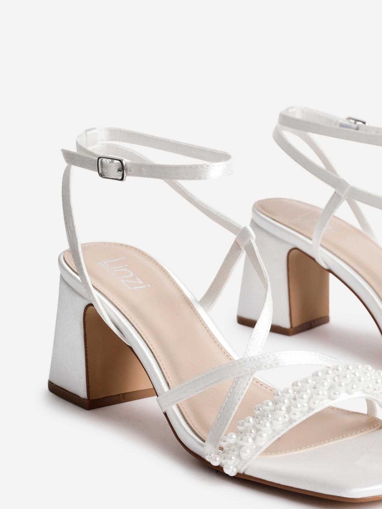 Promise Wide Fit Bridal Strappy Heels