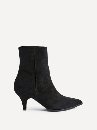 Pursuit Black Heeled Ankle Boots
