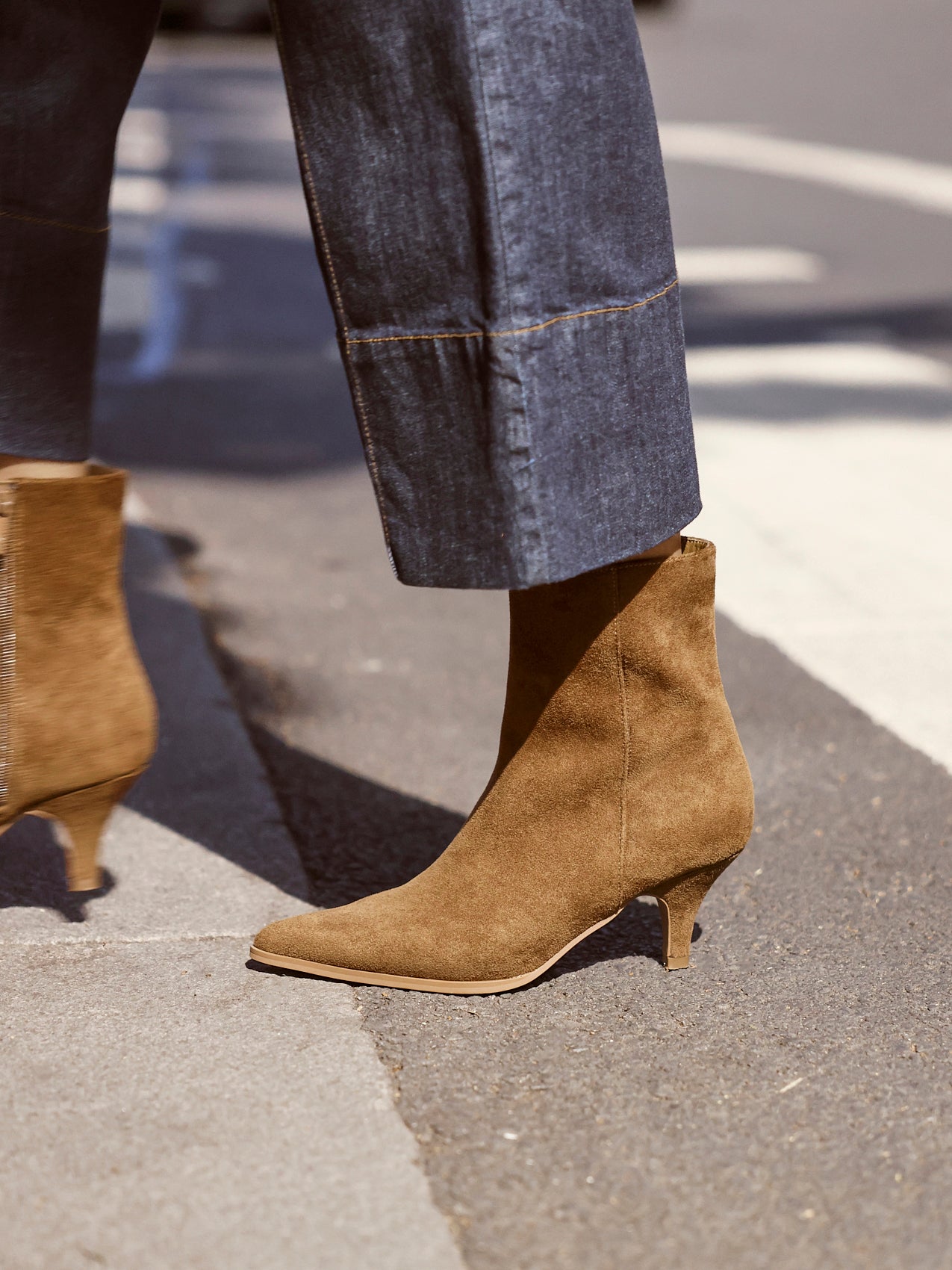 Pursuit Tan Heeled Ankle Boots
