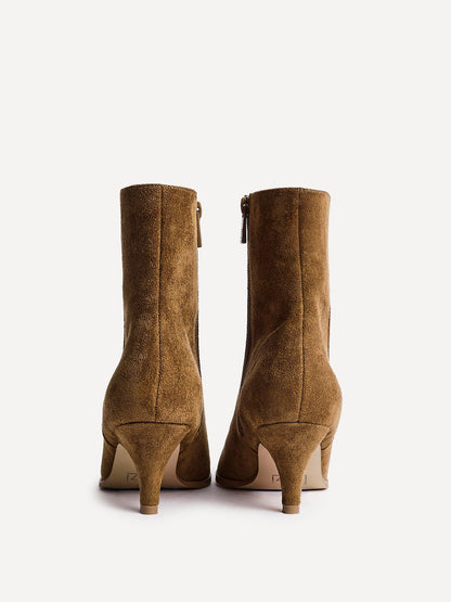 Pursuit Tan Heeled Ankle Boots