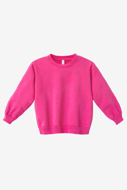 HF107GD - Kids Heavy Fleece Garment Dye Crew Sweatshirt