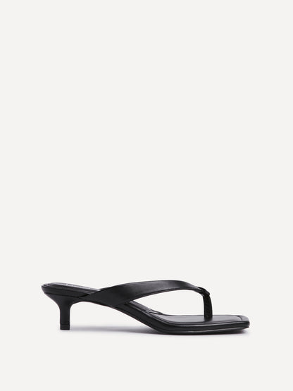 Potential Black Toe Post Kitten Heels