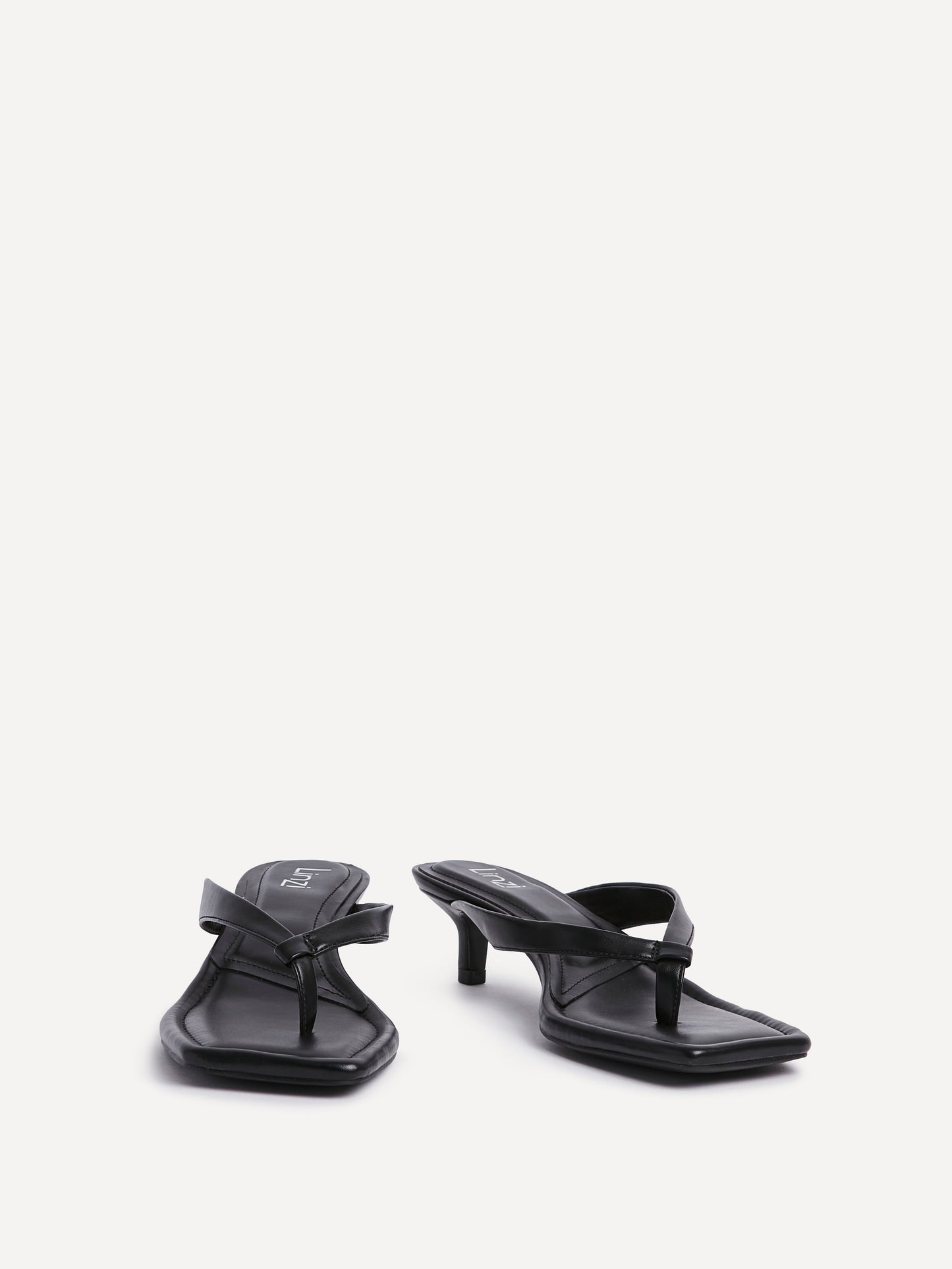 Potential Black Toe Post Kitten Heels
