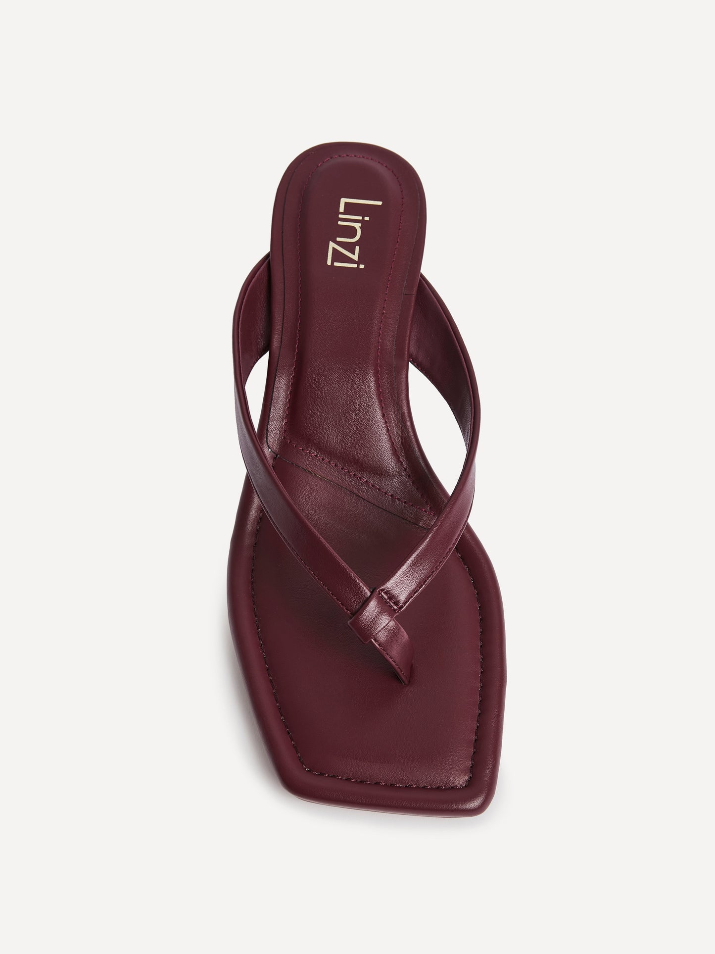 Potential Burgundy Toe Post Kitten Heels