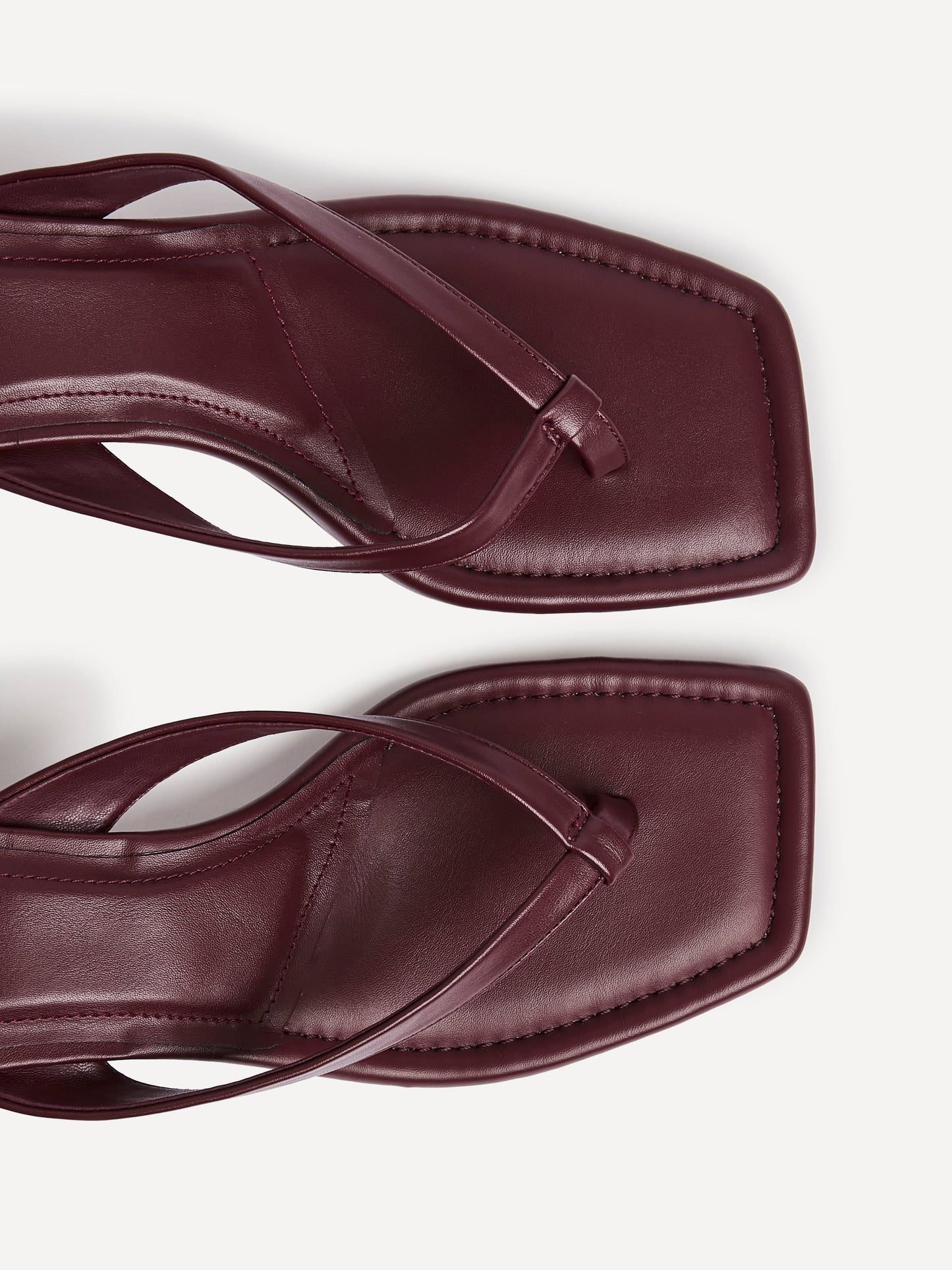 Potential Burgundy Toe Post Kitten Heels