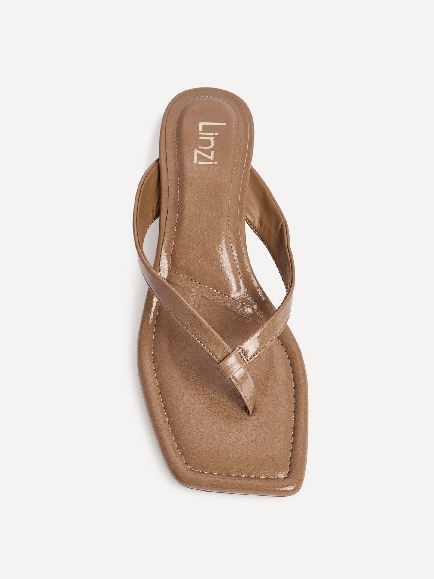 Potential Caramel Toe Post Kitten Heels