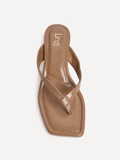 Potential Caramel Toe Post Kitten Heels