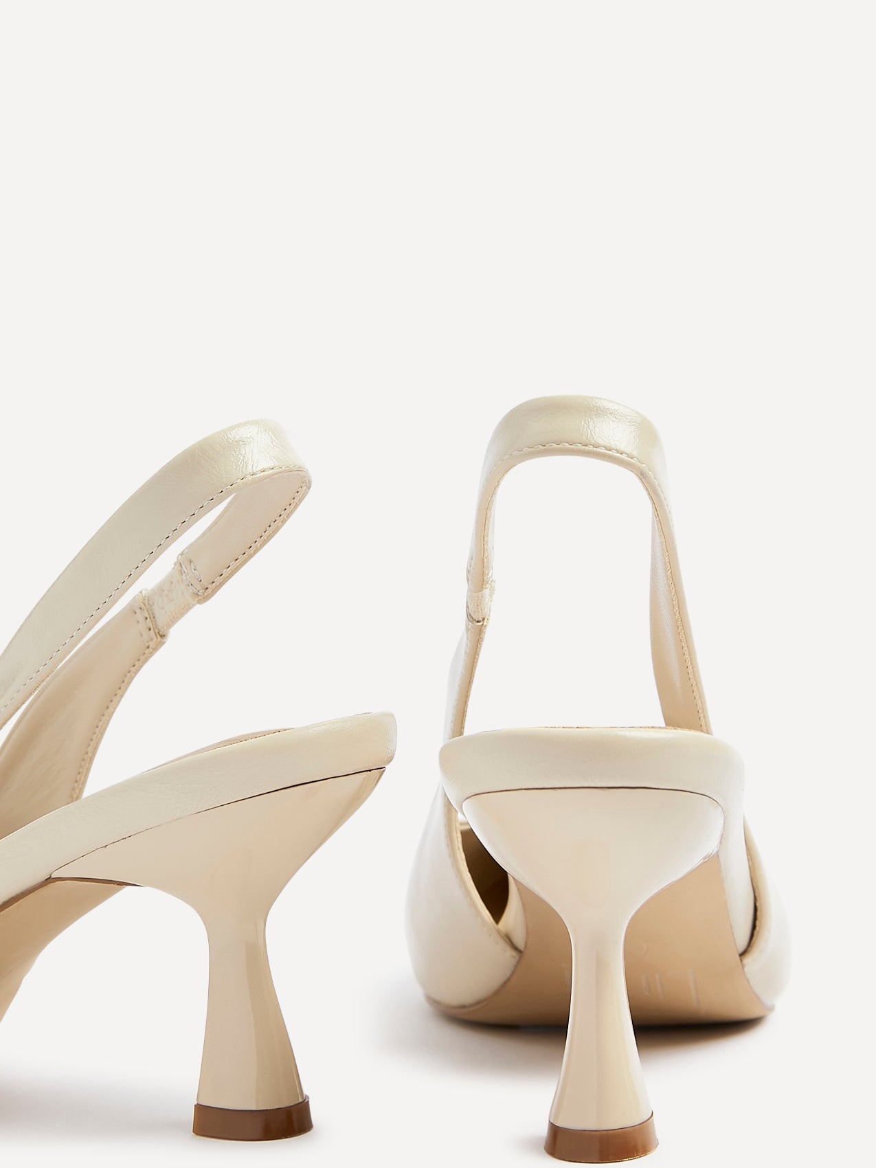 Presley Beige Faux Leather Court Heels