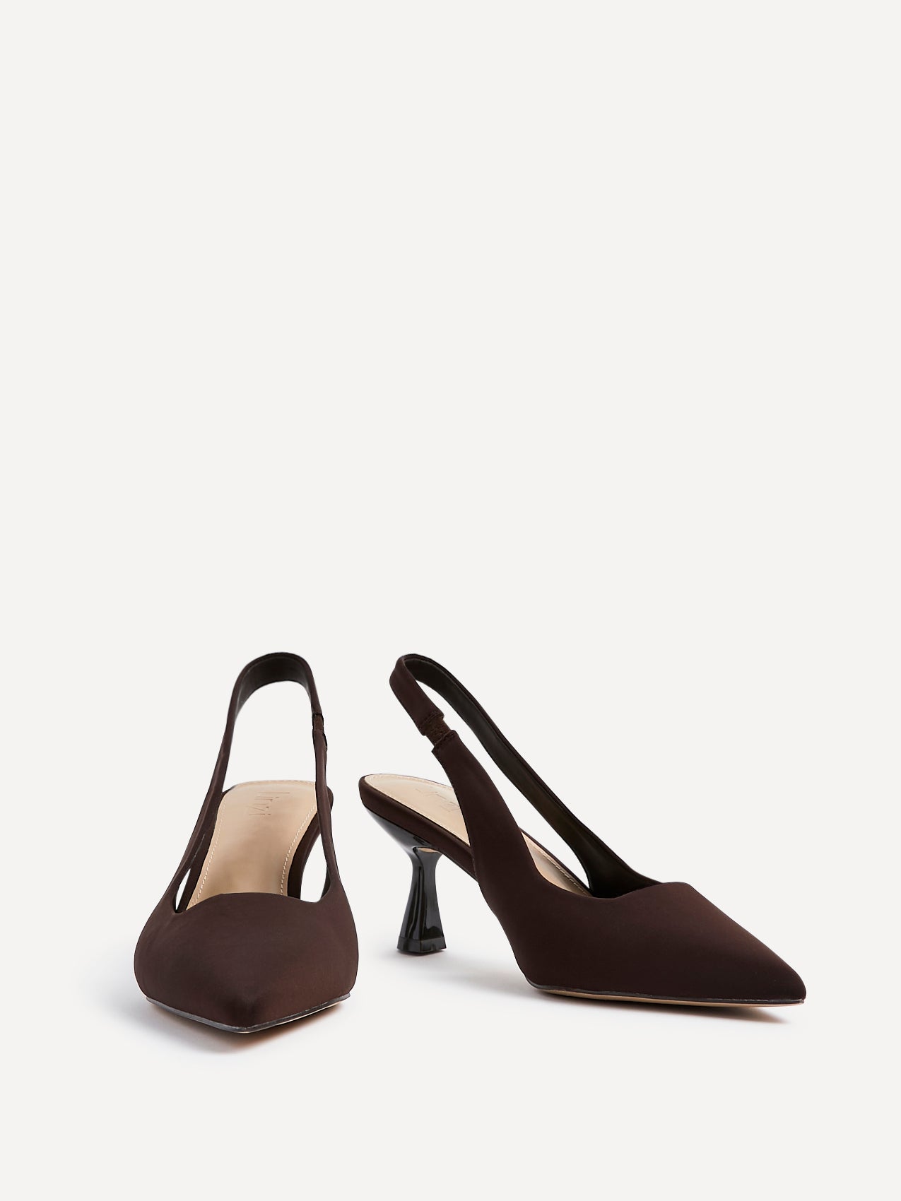 Presley Brown Lycra Court Heels