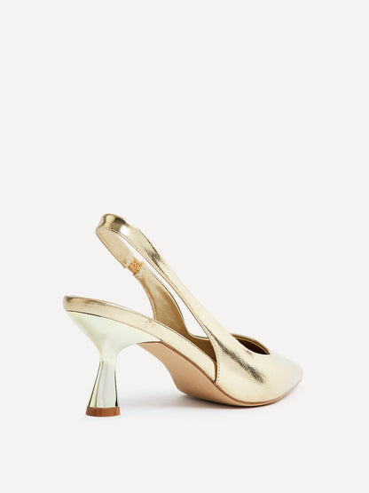 Presley Gold Court Heels