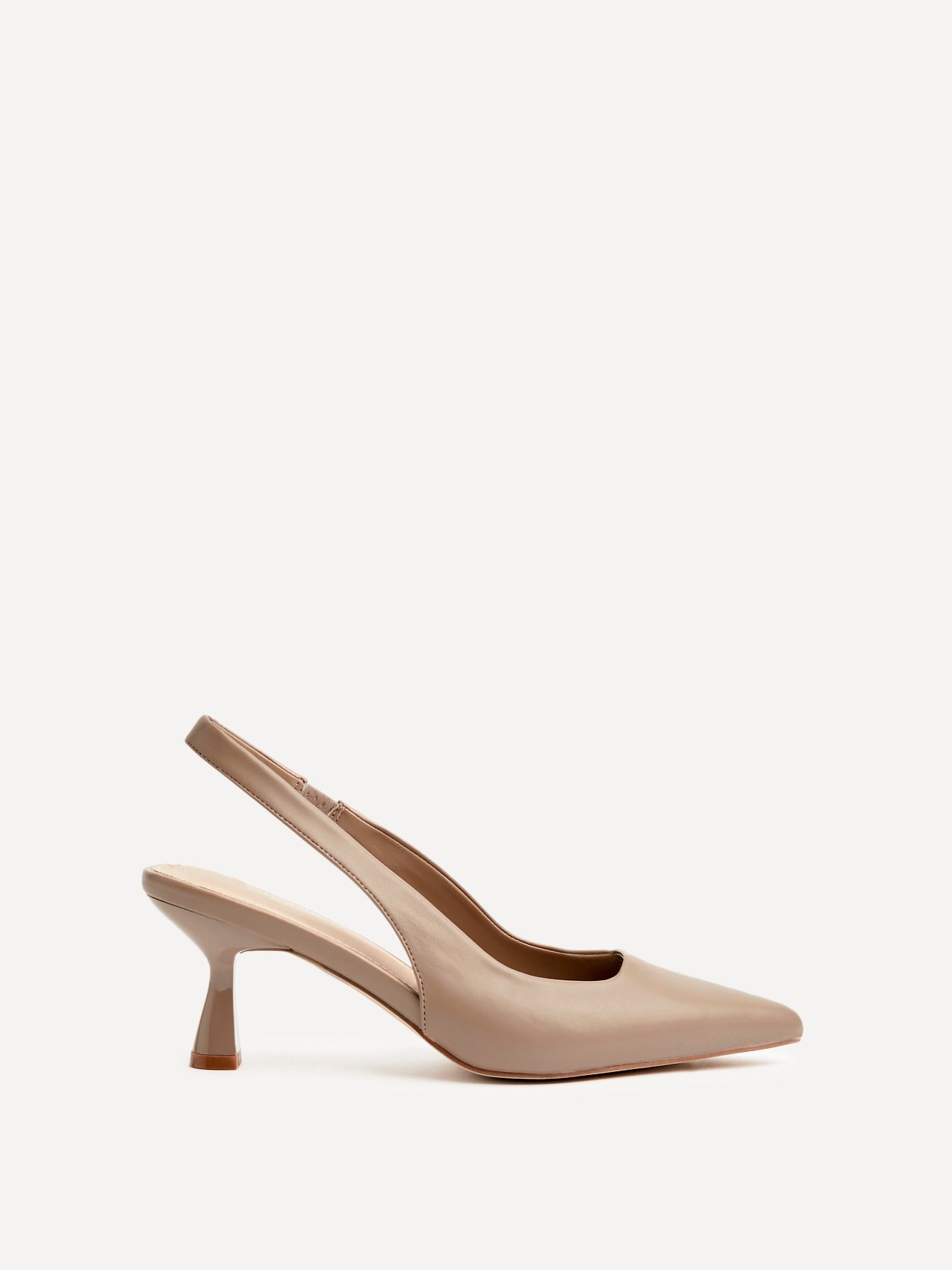 Presley Mocha Faux Leather Court Heels