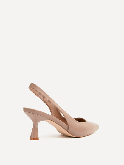 Presley Mocha Faux Leather Court Heels