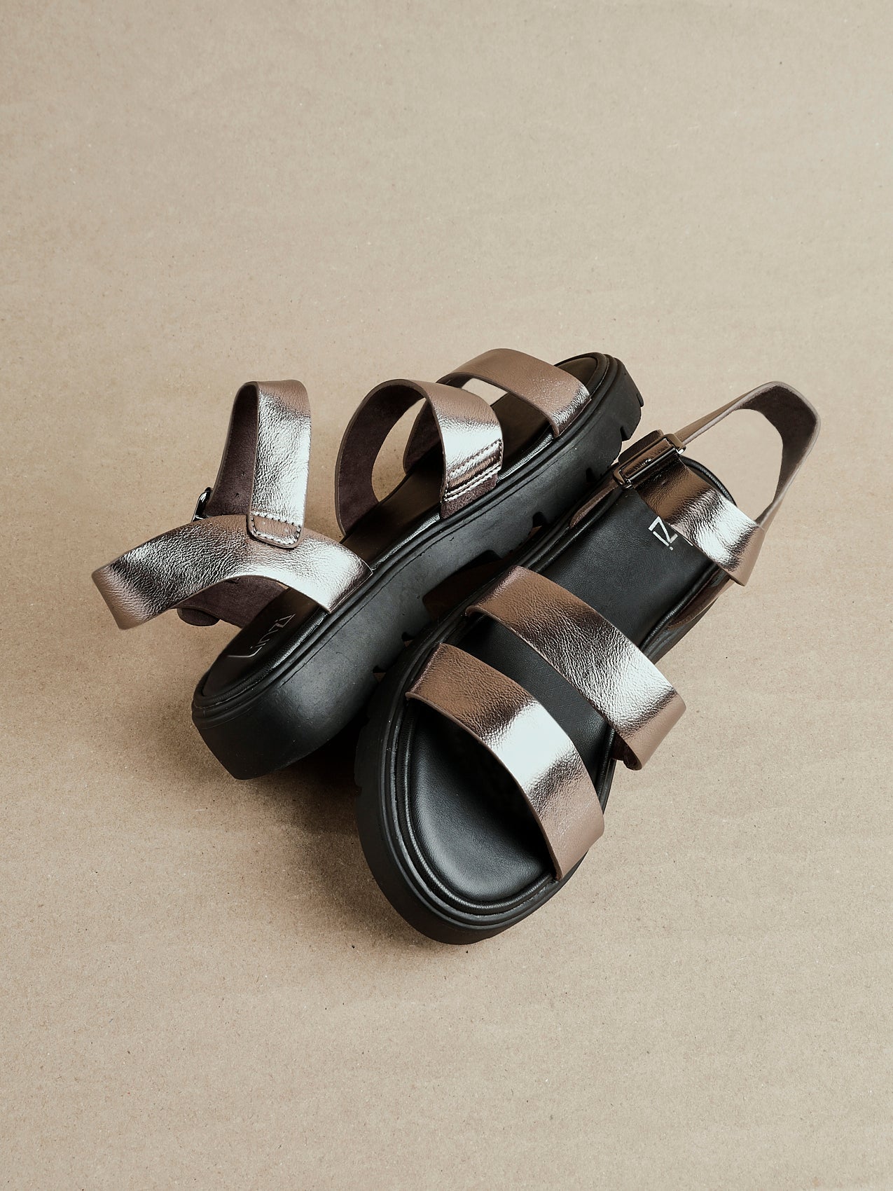 Ramona Pewter Gladiator Sandals