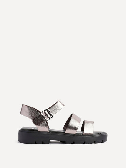 Ramona Pewter Gladiator Sandals