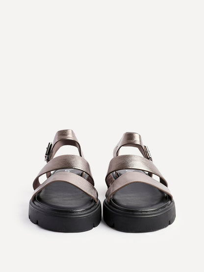 Ramona Pewter Gladiator Sandals