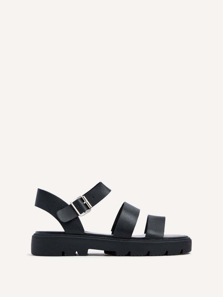 Ramona Black Gladiator Sandals