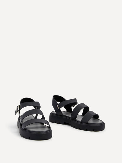 Ramona Black Gladiator Sandals