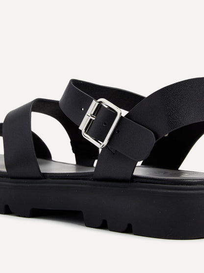 Ramona Black Gladiator Sandals