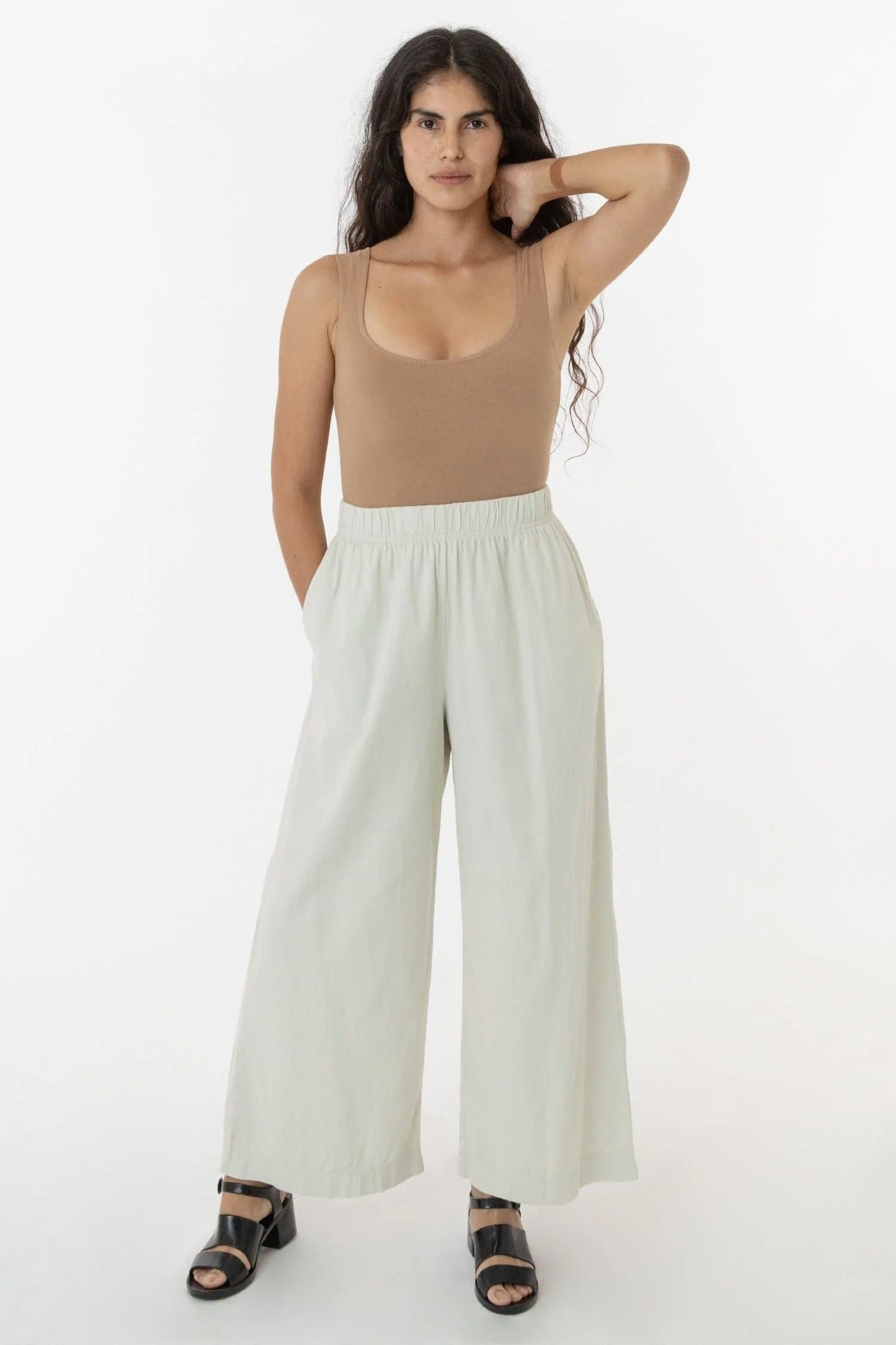 RCT308 - Cotton Twill Wide Pants