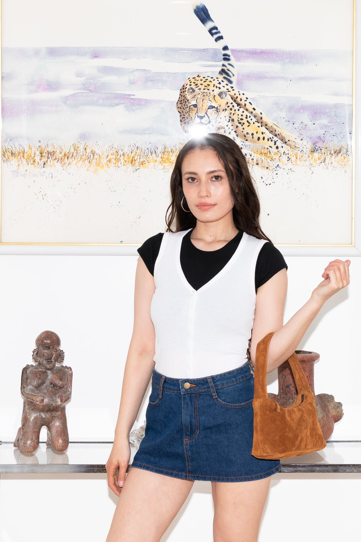 RDNW30 - Denim Micro Mini Skirt