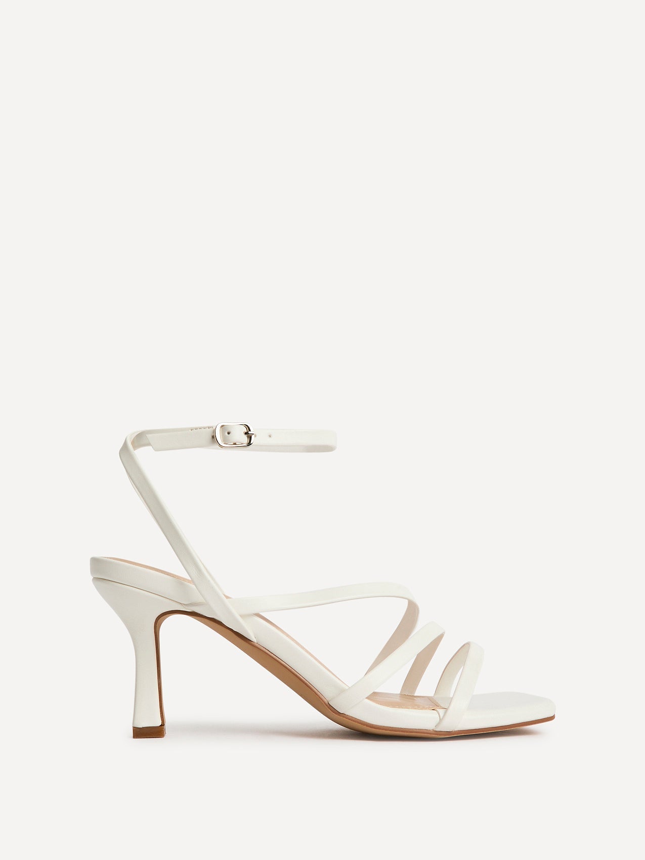 Reflect Wide Fit White Strappy Heels