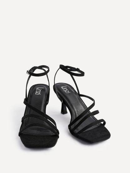 Reflect Wide Fit Black Strappy Heels