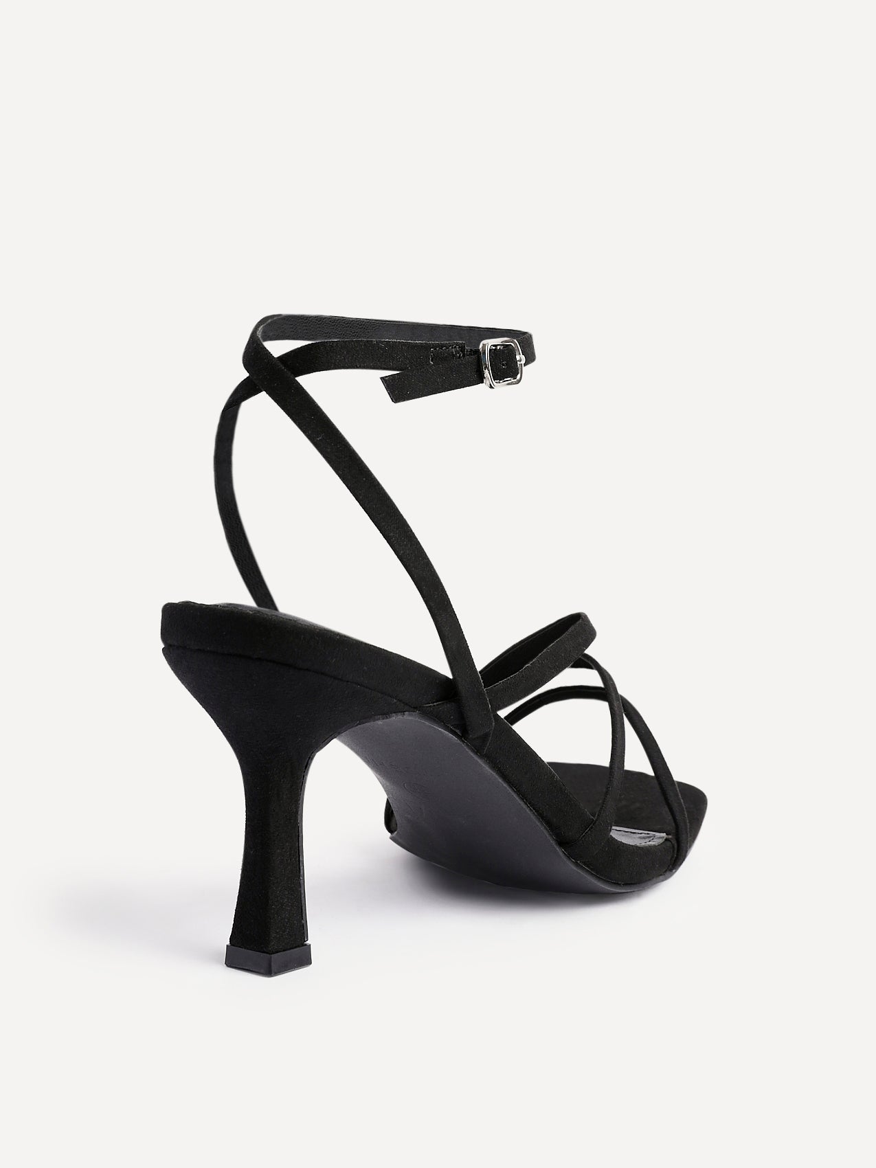 Reflect Wide Fit Black Strappy Heels