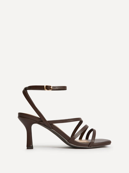 Reflect Wide Fit Brown Strappy Heels
