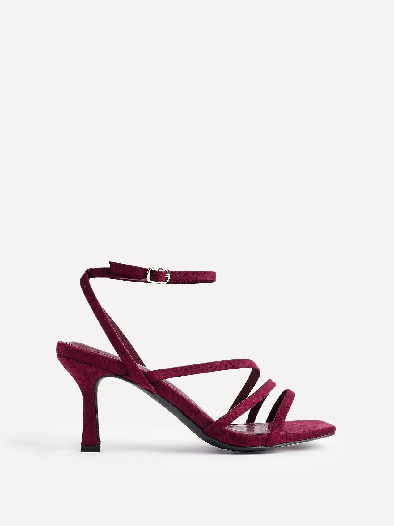 Reflect Wide Fit Burgundy Strappy Heels