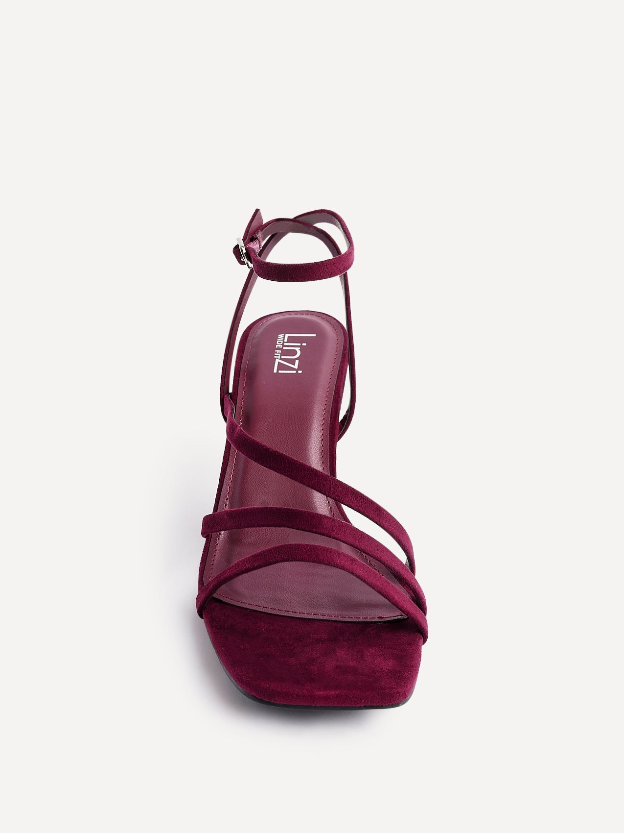 Reflect Wide Fit Burgundy Strappy Heels